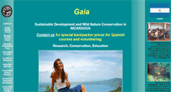 Desktop Screenshot of gaianicaragua.org